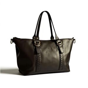 🖤 🖤 Cole Haan Black Leather Tote Bag – Classic Work Chic | EUC | with Dust Bag